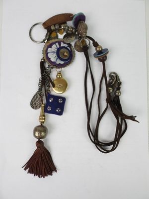 une photo d'une photo d'un porte-clés avec des breloques