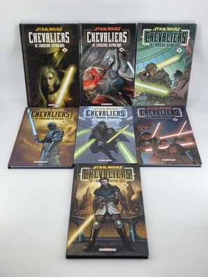 a set of star wars books on a white background