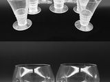 de nombreux types de verres à vin différents sur la table