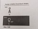 a sign that says lauters design a wallin financh / widen