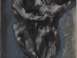 une image d'un dessin en noir et blanc d'un homme et d'une femme