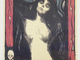 an image of a poster for the exhibition of edward munch