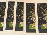 four different pictures of a vase with flowers in it on a table