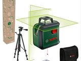 Système de nivellement laser à autonivellement Bosch avec trépied et mallette de transport