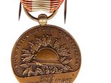 an image of a medal with a ribbon around it on a white background