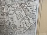a picture of a picture of a map in a frame