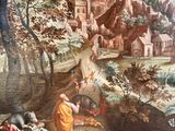 a picture of a painting on the wall of a building