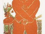 an image of a drawing of a woman sitting on a chair