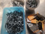 many different types of nuts in a container on the table