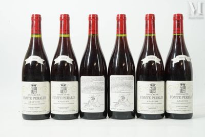 six bouteilles de vin sont alignées dans une rangée