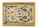 a picture of a board game in a wooden box
