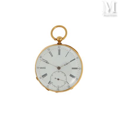 une image montrant un gros plan d'une montre de poche avec des chiffres romains