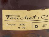 a close up of a bottle of wine with a label on it