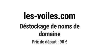 Nom de domaine les-voiles.com. Catégorie: Sport et fitness.