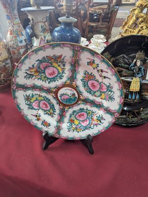 a plate that is sitting on a table with other items