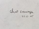 an image of a close up of a handwriting on a piece of paper