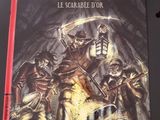 la couverture d'un livre sur laquelle figure l'image d'un squelette à cheval