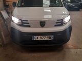 a white van that is parked in a garage