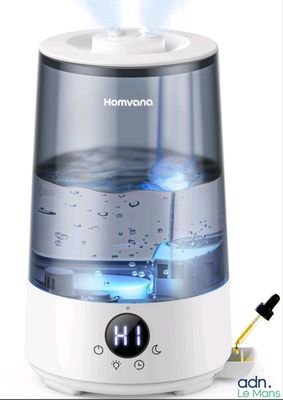 une image d'un humidificateur d'où s'écoule de l'eau