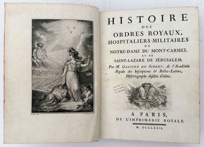 an open book with a picture of a woman in a dress
