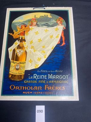 framed poster of a woman holding a bottle of beer