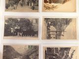 many old photographs of people on a mountain side