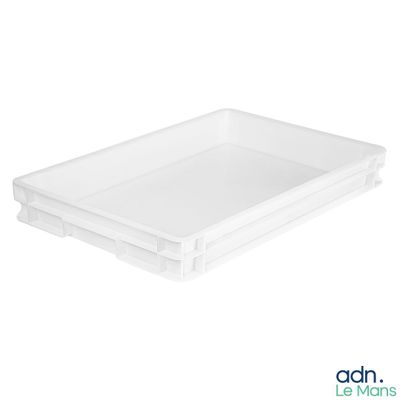 a clear plastic tray with a handle for storing items