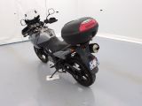 a motorcycle that is parked in a room
