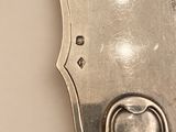 a close up of a metal object on a table