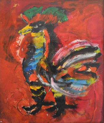 Daniel MATHÉ (1944-2014), "Coq". - Photo 1