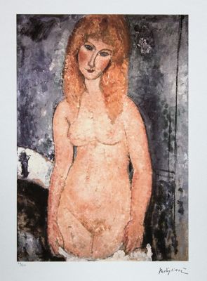 une image représentant un tableau d'une femme aux longs cheveux roux
