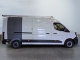 a white van that is parked in a room