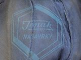 a close up of a bag with a label on it
