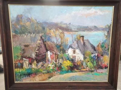 Ecole XXe siècle (Boriviark) (?), Maison au bord du lac 1989…