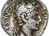 pièce de monnaie en argent portant l'image d'une tête d'homme