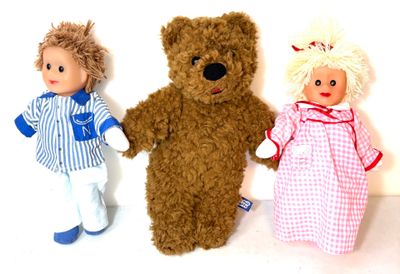 Lot de jouets et peluche issus de l'univers de "Bonne Nuit les Petits"