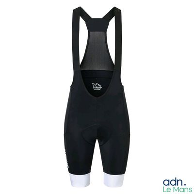 a close up of a bib shorts on a white background