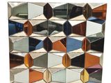 a mirror that has many different colors on it