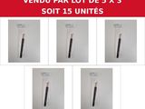 six different views of a black toothbrush with a red background