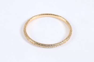 CHAUMET Paris. Bracelet jonc circulaire en or jaune 750 ‰ à …