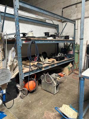 a room filled with lots of tools and equipment