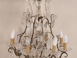 an image of a chandelier with five lights hanging from it ' s ceiling