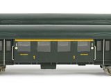 an image of a green train car on a white background