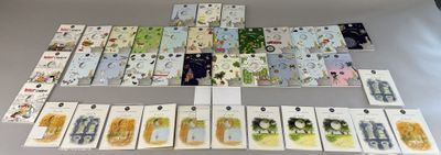 a lot of cards that are on a table