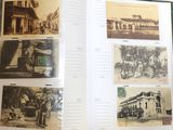 a book with pictures of people and buildings on it