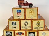 a cake made to look like a pyramid with a truck on top of it