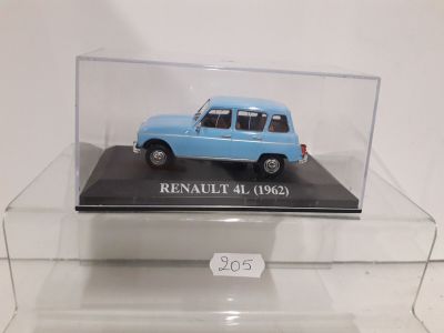 a small blue car in a clear display case