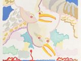 une image représentant un tableau d'un oiseau volant dans le ciel