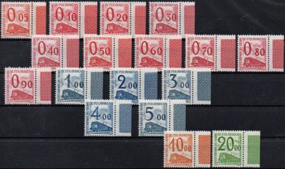 a lot of stamps that are on the table