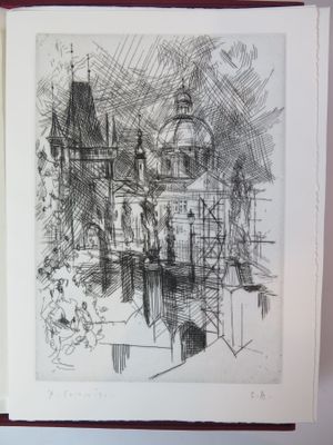 une image représentant un dessin de château tiré d'un livre